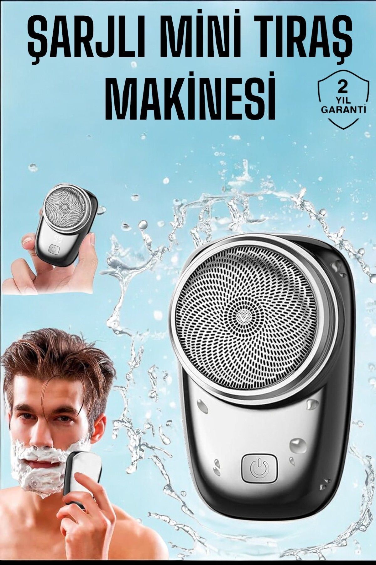 teknotrust Mini Kablosuz Tıraş Makinesi - Seyahat Dostu & Paslanmaz Çelik!