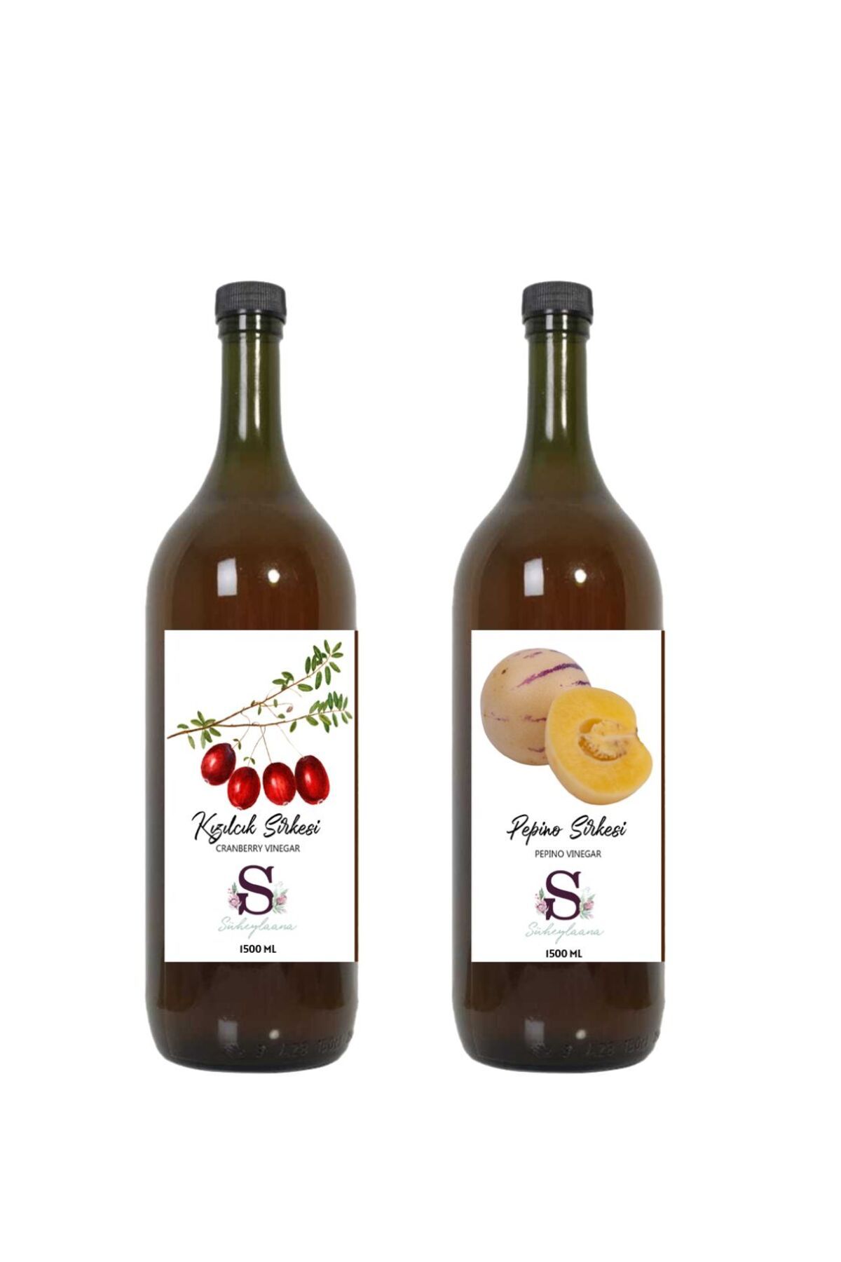 Süheylaana Doğal Kızılcık Sirkesi 1500 Ml - Doğal Pepino Sirkesi 1500 Ml