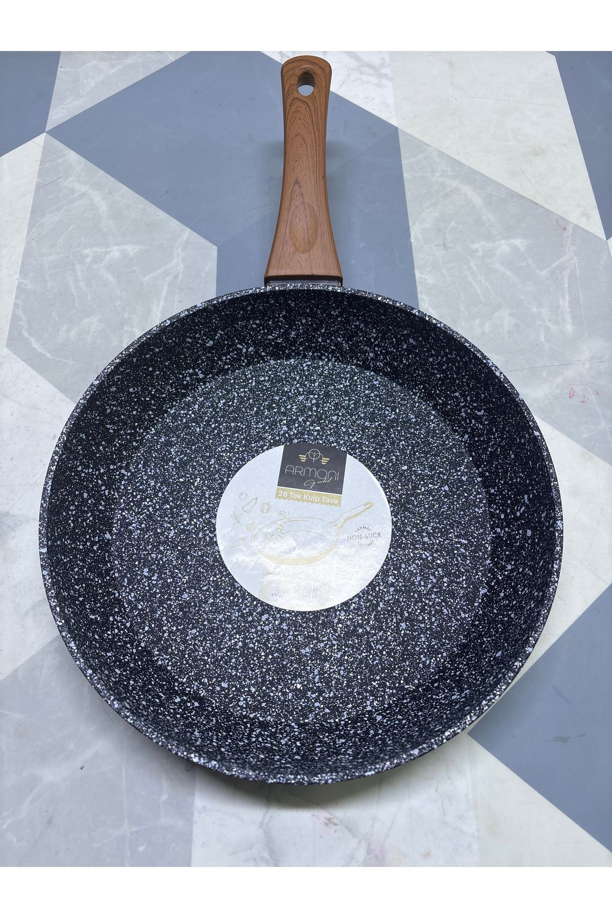 Armoni 28cm Tek Kulp Granit Tava