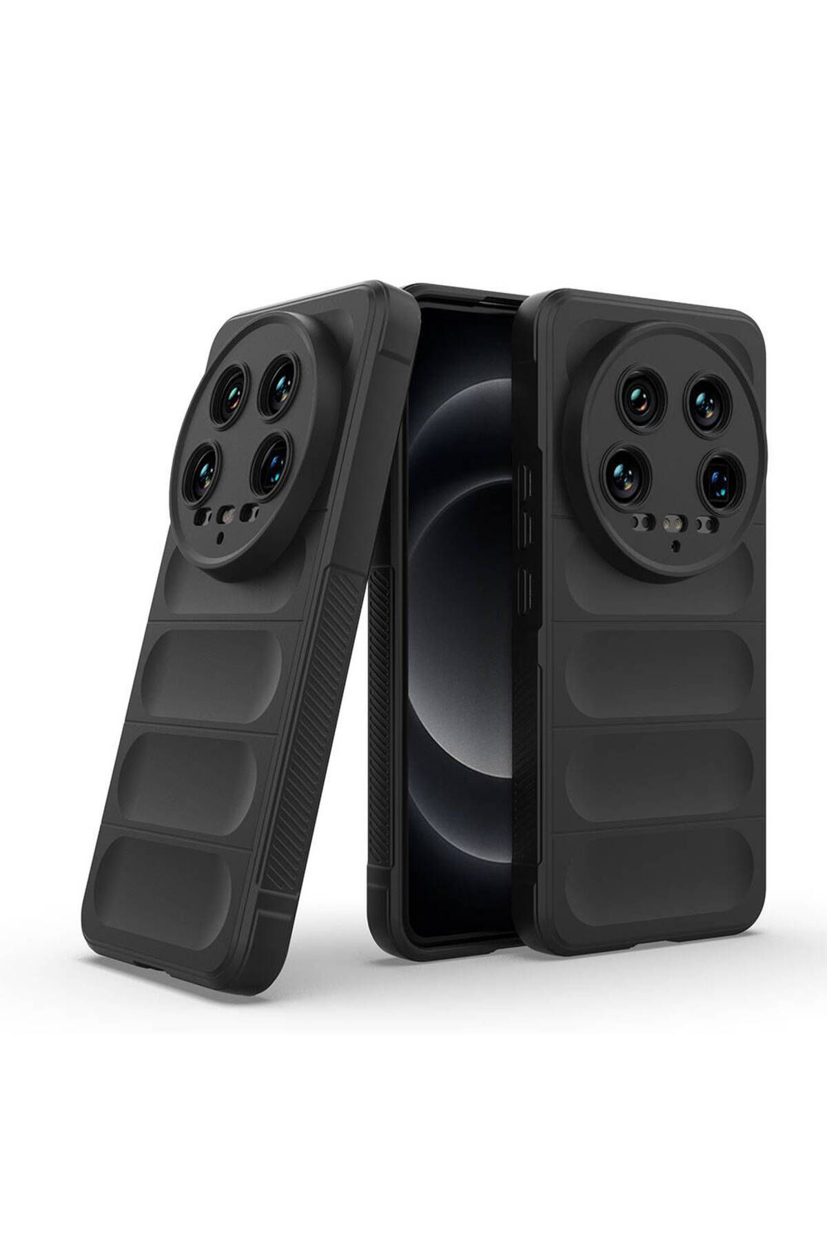 batuteknoloji Xiaomi Mi 14 Ultra Kılıf Esnek TPU Oyuklu Arka Yüzey Tasarımlı Zore Etnik Silikon Kapak