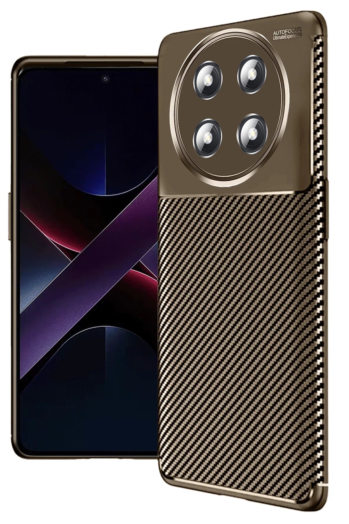 Posso Honor Magic 7 Lite Kılıf Kamera Korumalı Karbon Tasarım Ultra Dayanıklı Darbe Emici Kapak