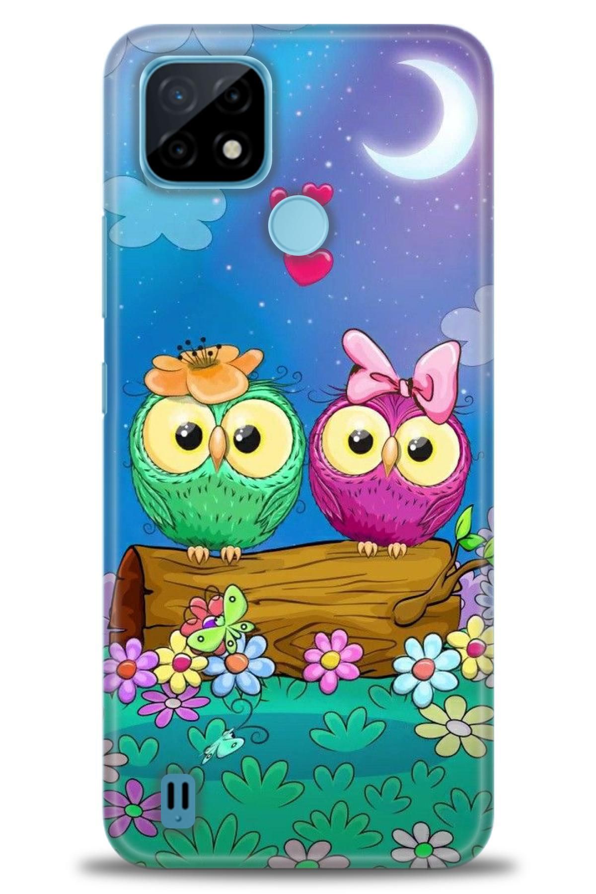 realme C21 İle Uyumlu HD Baskılı Desenli Silikon Kılıf - 192