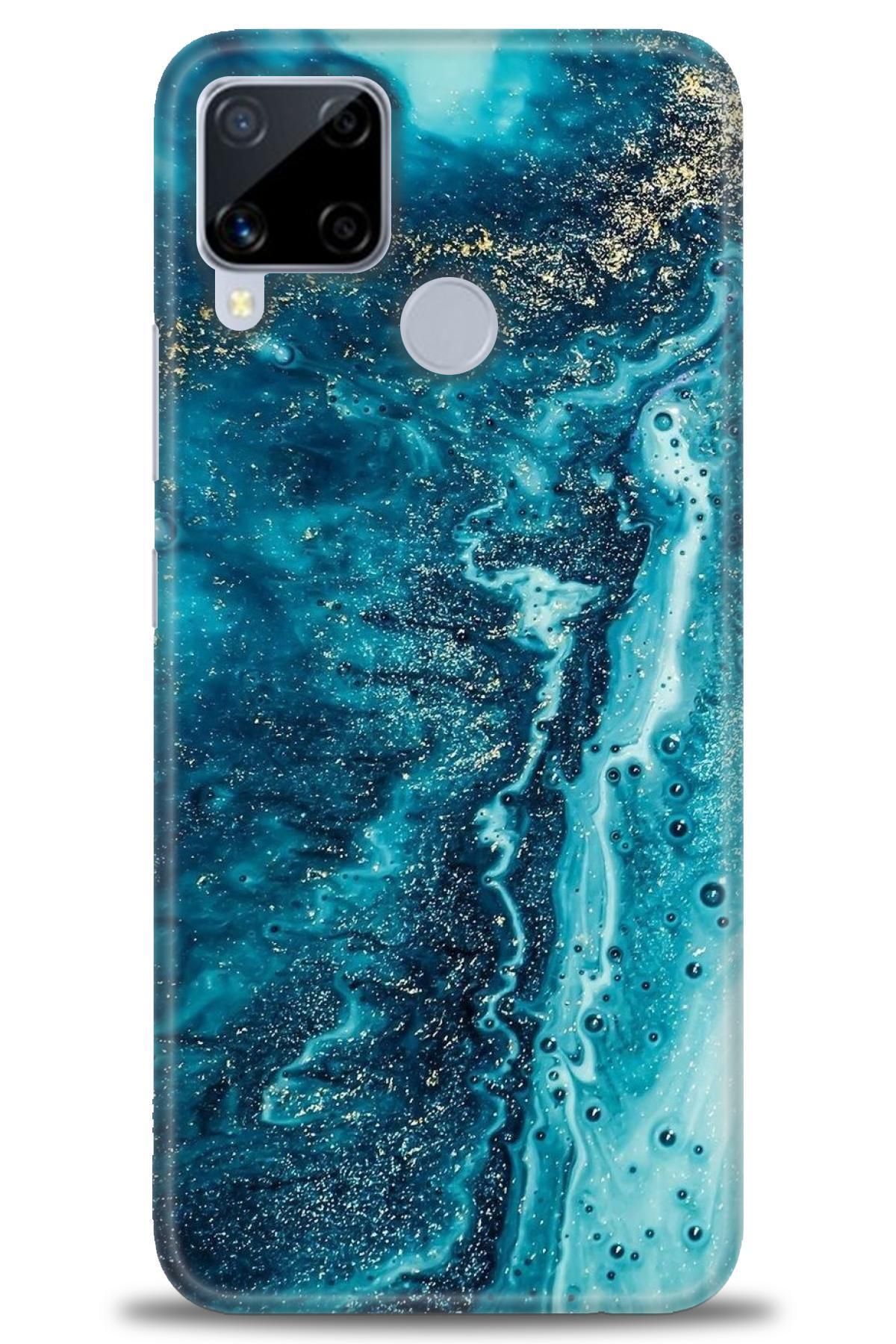 realme C15 İle Uyumlu HD Baskılı Desenli Silikon Kılıf - 211