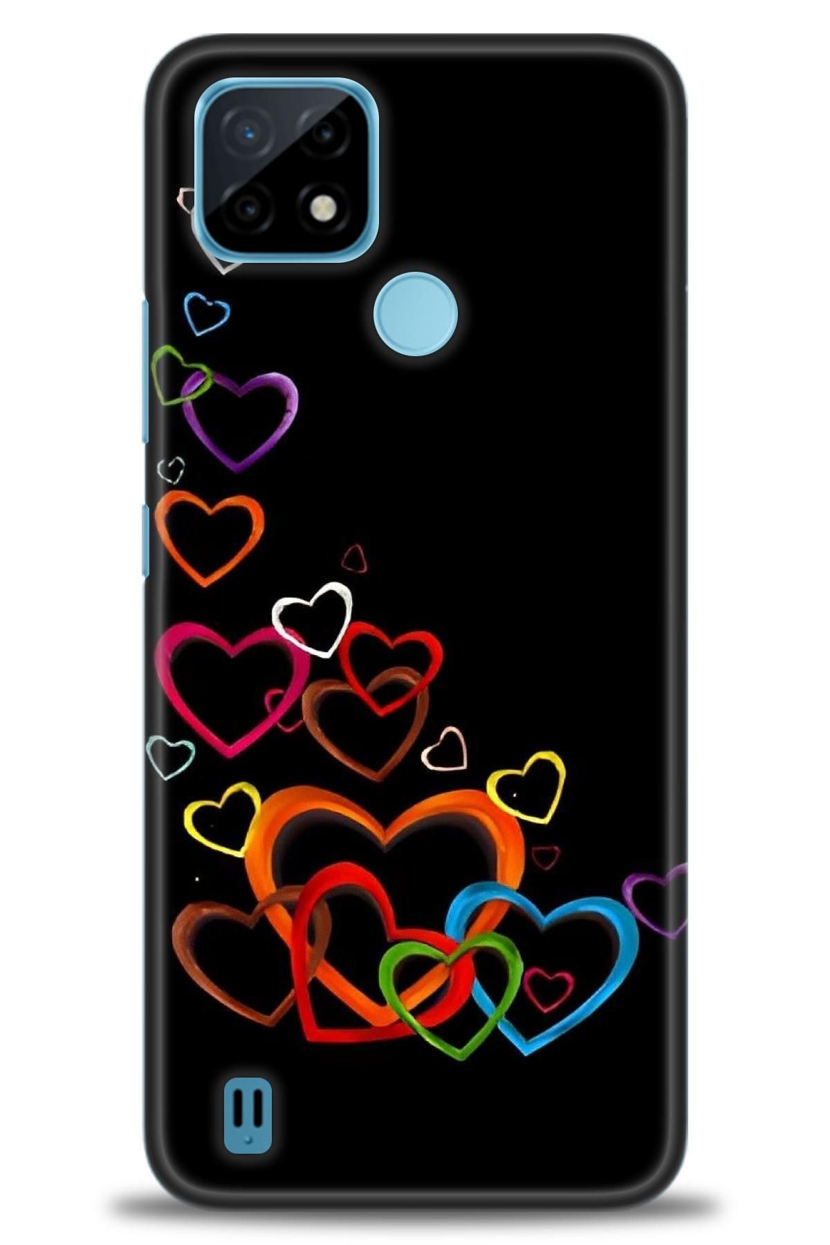 realme C21 İle Uyumlu HD Baskılı Kılıf - Karışık Seri - 112
