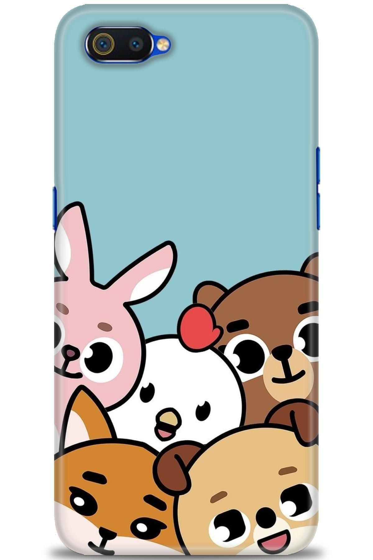 realme C2 İle Uyumlu HD Baskılı Desenli Silikon Kılıf - 684