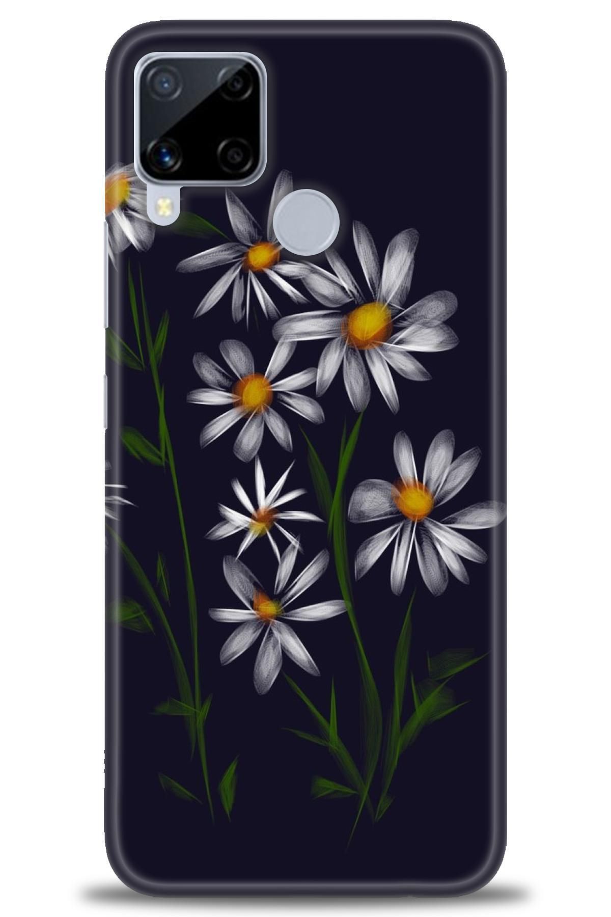 realme C15 İle Uyumlu HD Baskılı Desenli Silikon Kılıf - 760