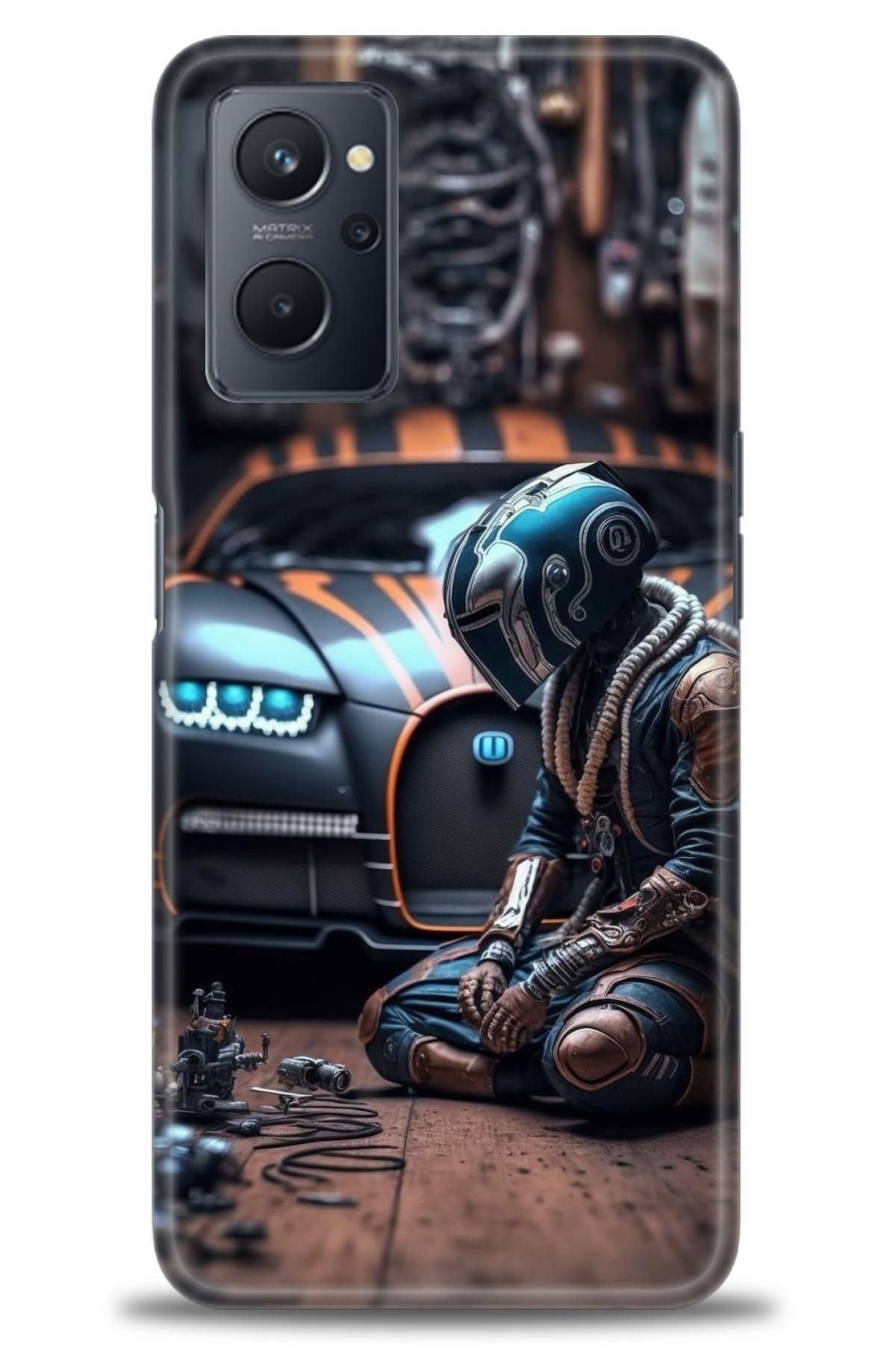realme 9i İle Uyumlu HD Baskılı Desenli Silikon Kılıf - 984