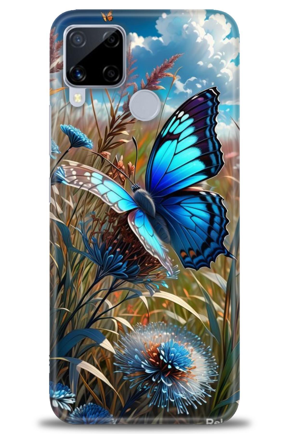 realme C15 İle Uyumlu HD Baskılı Desenli Silikon Kılıf - 611