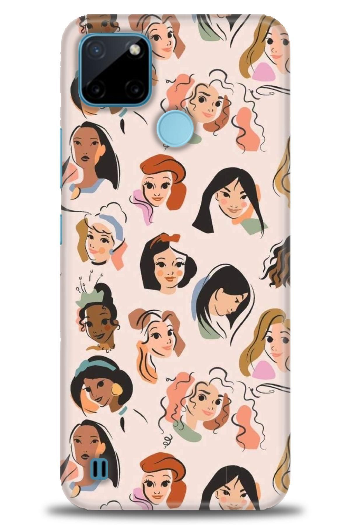realme C21Y / C25Y İle Uyumlu HD Baskılı Desenli Silikon Kılıf - 710