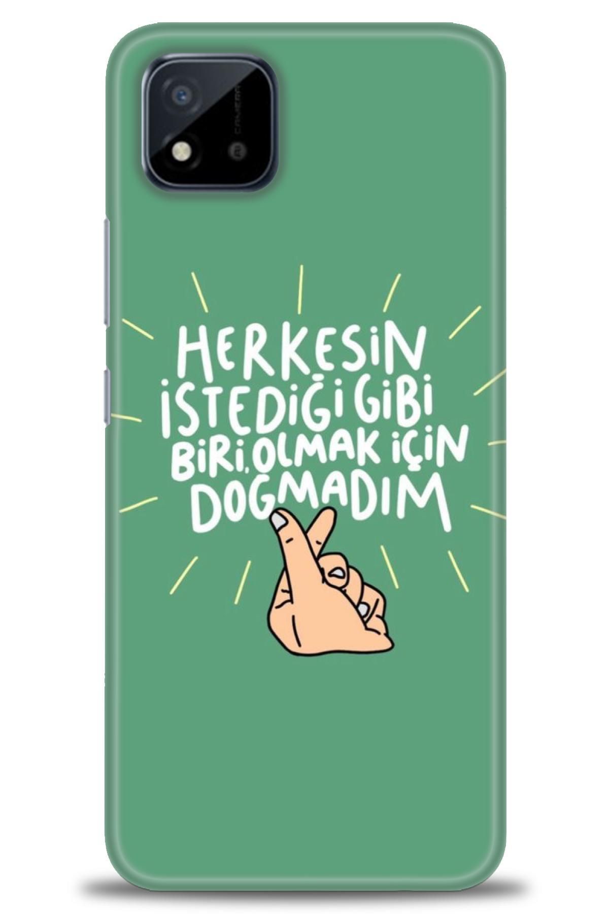 realme C11 2021 İle Uyumlu HD Baskılı Desenli Silikon Kılıf - 1079