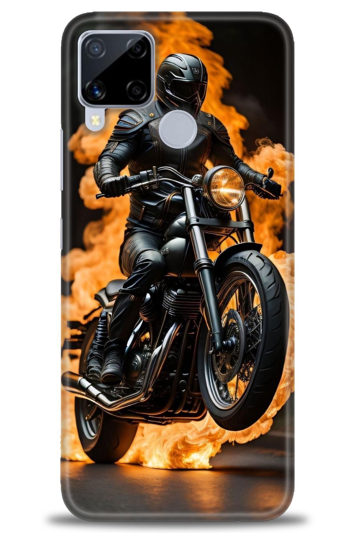 realme C15 İle Uyumlu HD Baskılı Kılıf - Karışık Seri - 571
