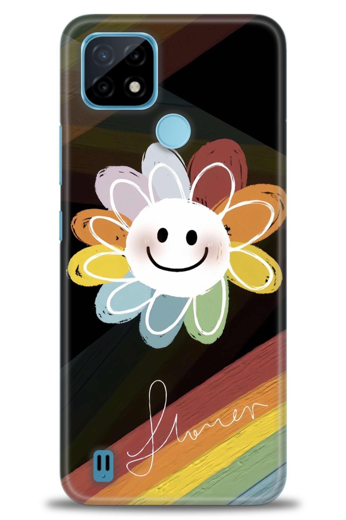 realme C21 İle Uyumlu HD Baskılı Desenli Silikon Kılıf - 779