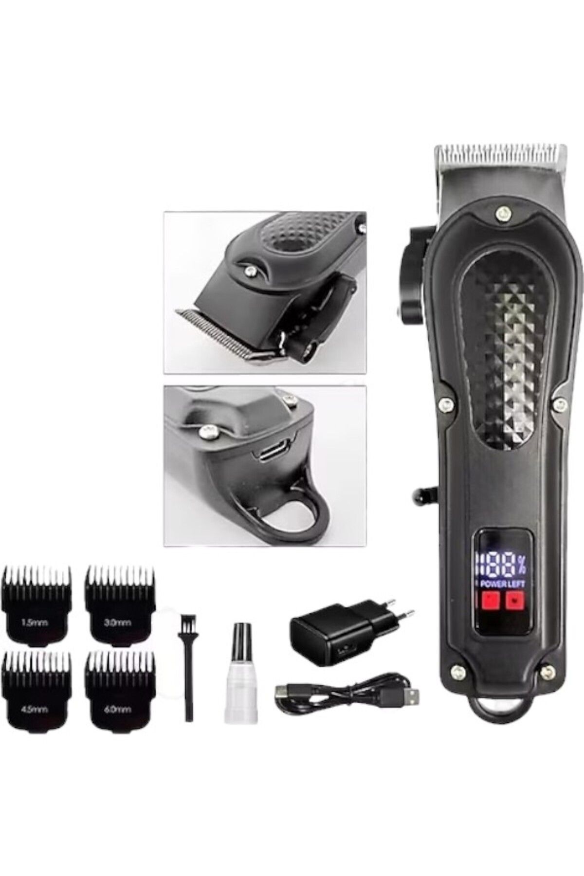 teknotrust Ergonomik Tasarımlı HK 750 Tıraş Makinesi - Kolay Kullanım