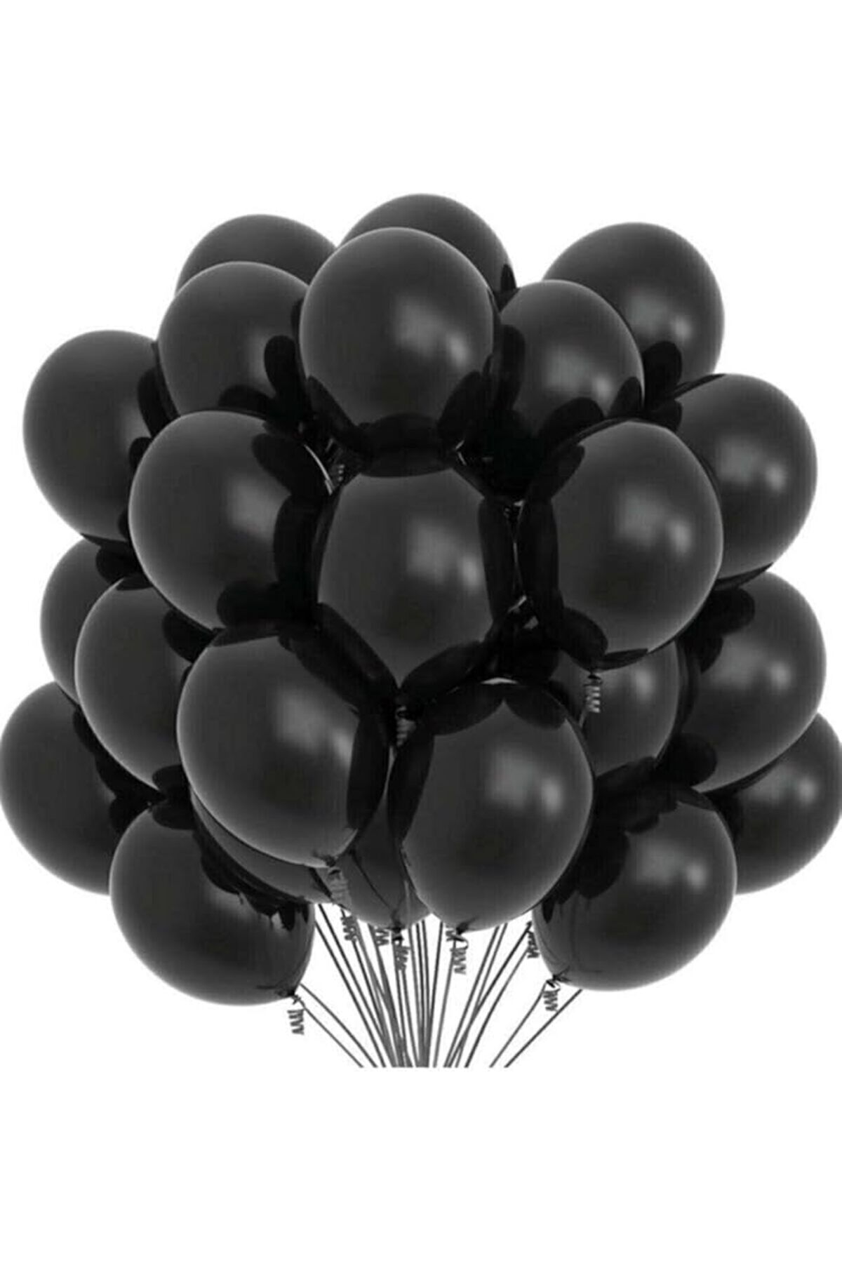 ZENVİVA PASTEL BALON SİYAH 50 ADET