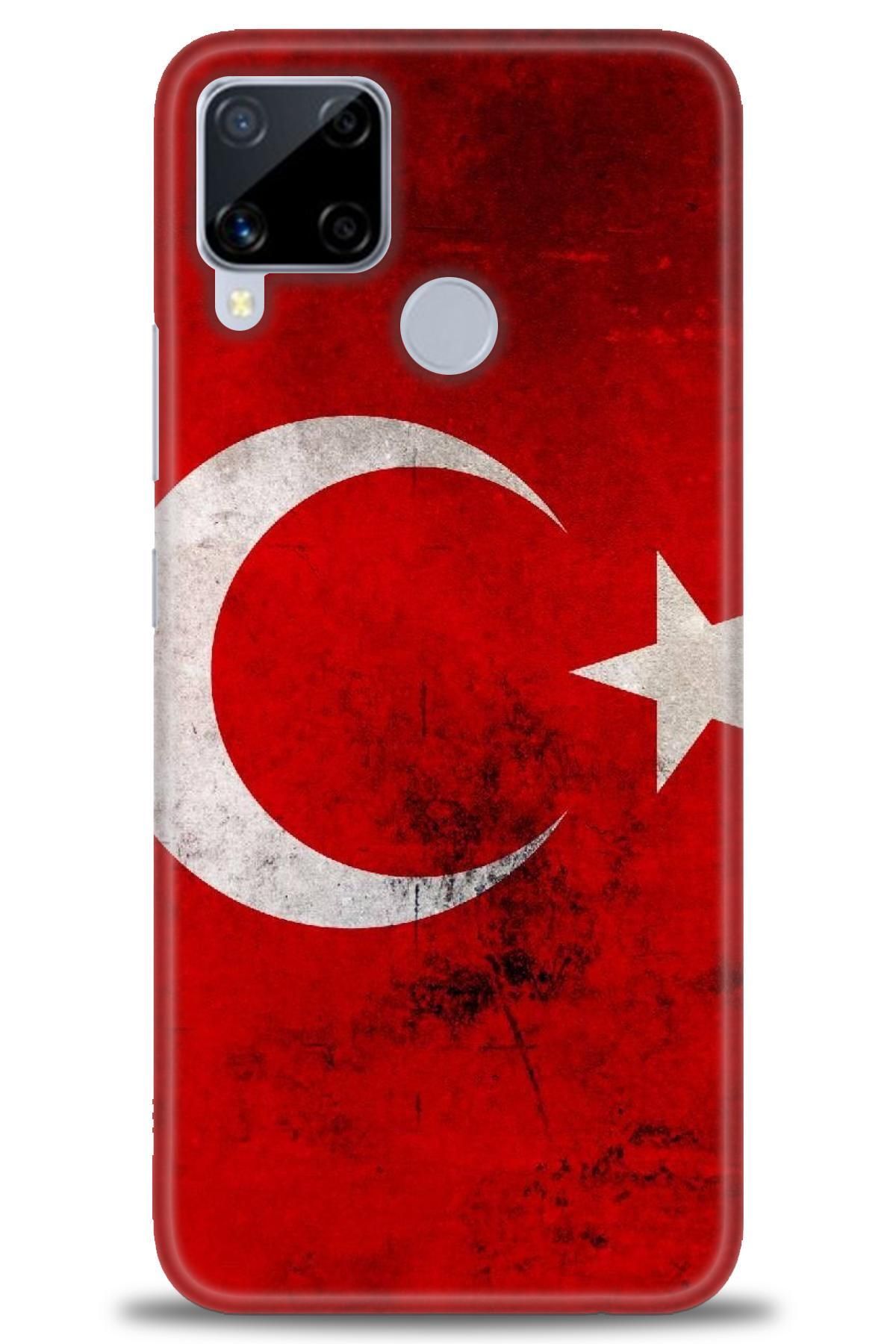 realme C15 İle Uyumlu HD Baskılı Desenli Silikon Kılıf - 1065