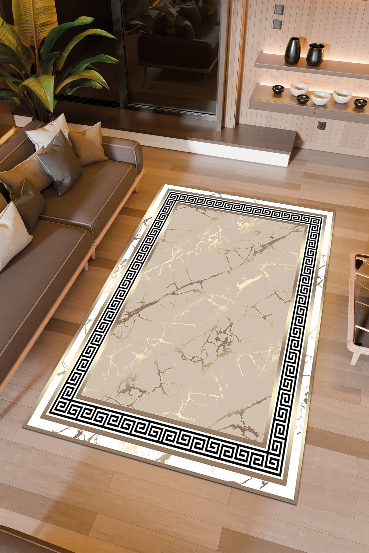 Halıcıoğlu home Dijital Baskı Makinede Yıkanabilir Kaymaz Taban Salon Halısı Yatak Odası Halısı & Yolluk Modelleri