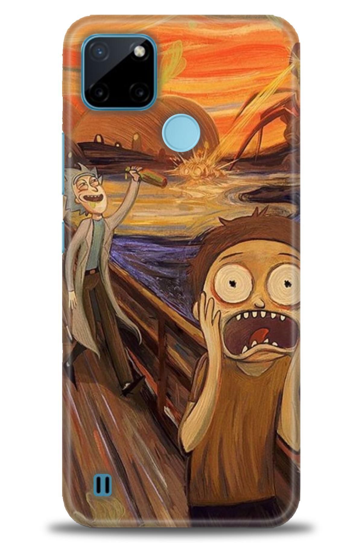 realme C21Y / C25Y İle Uyumlu HD Baskılı Desenli Silikon Kılıf - 648