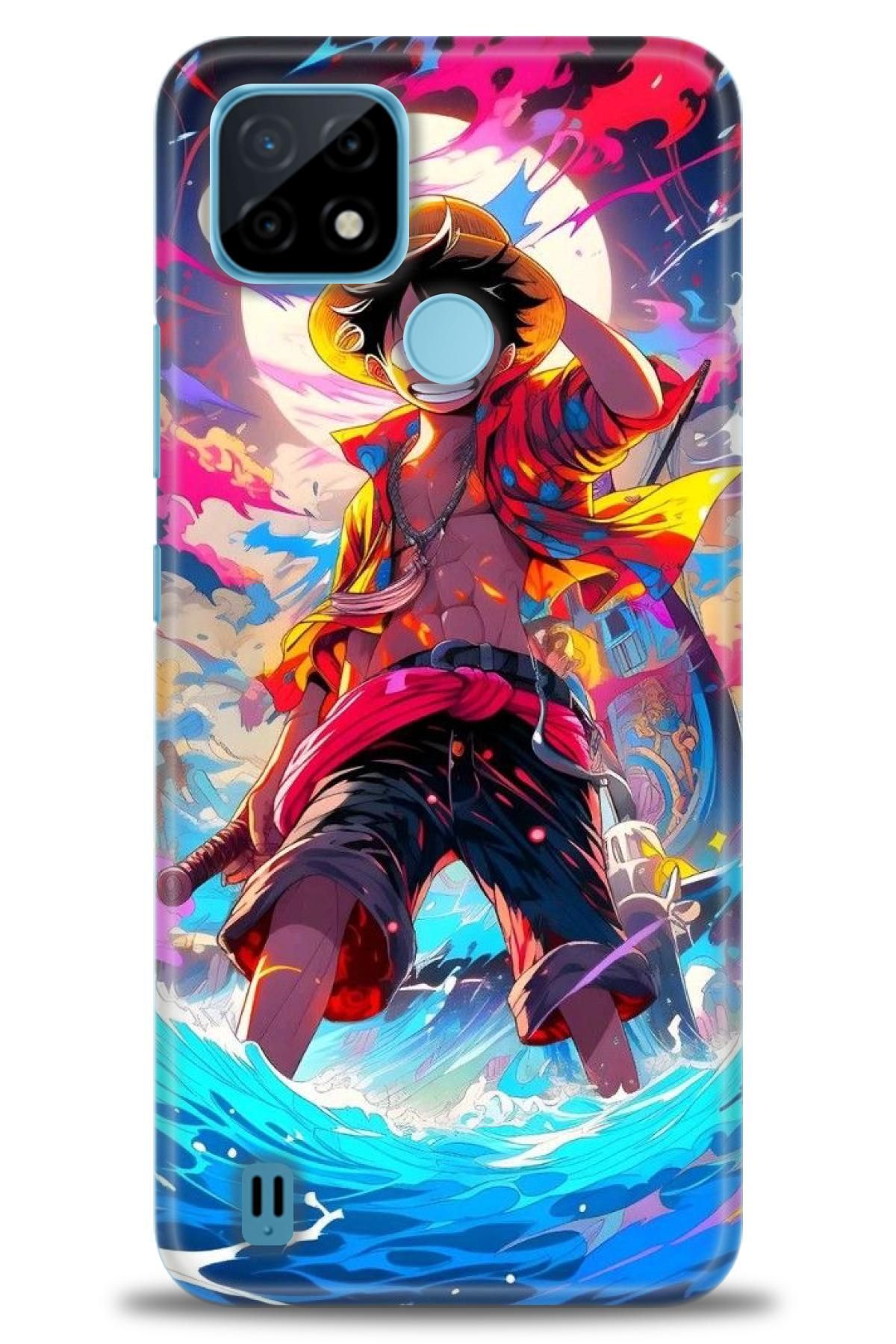 realme C21 İle Uyumlu HD Baskılı Desenli Silikon Kılıf - 994