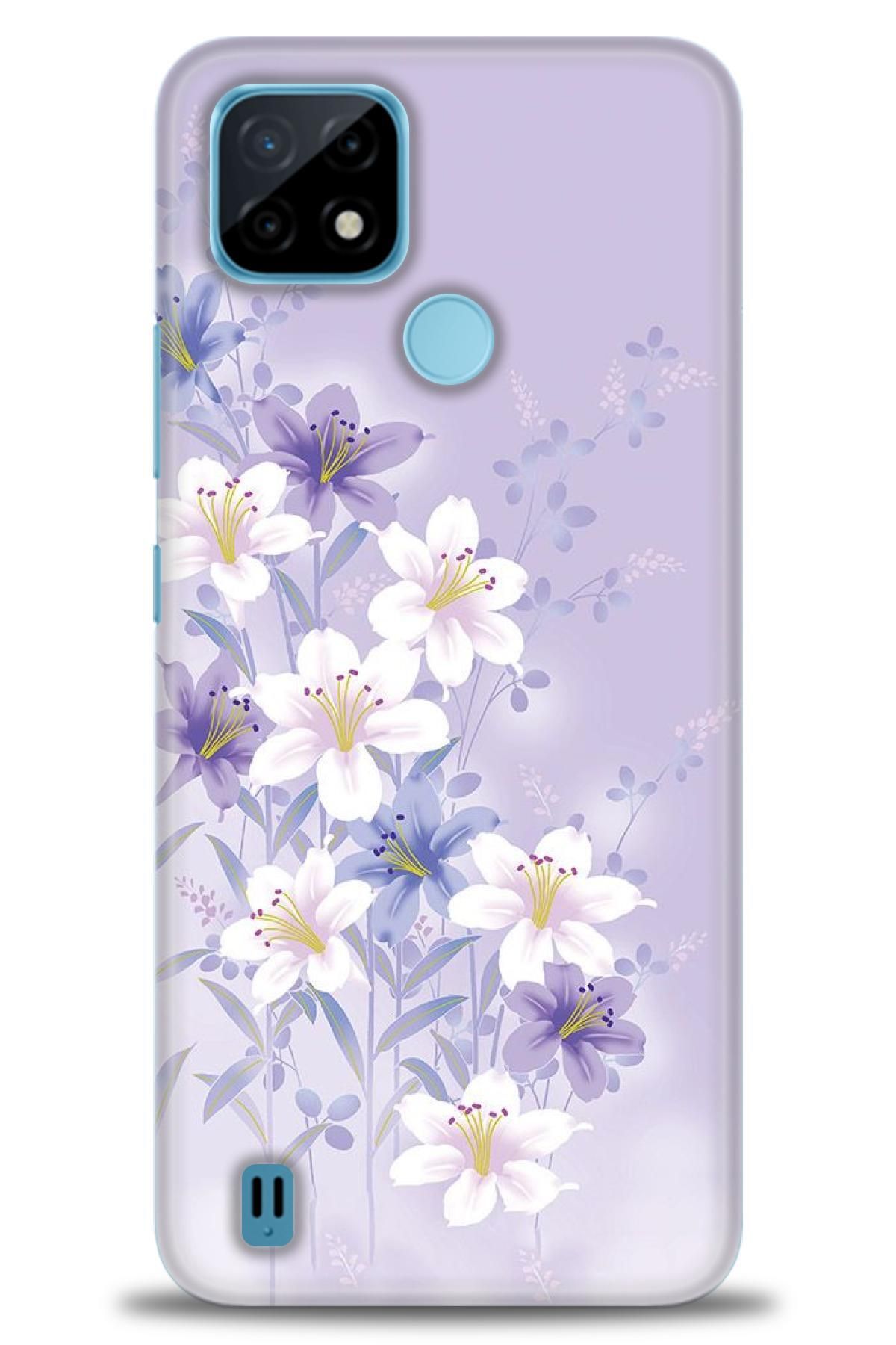 realme C21 İle Uyumlu HD Baskılı Desenli Silikon Kılıf - 980