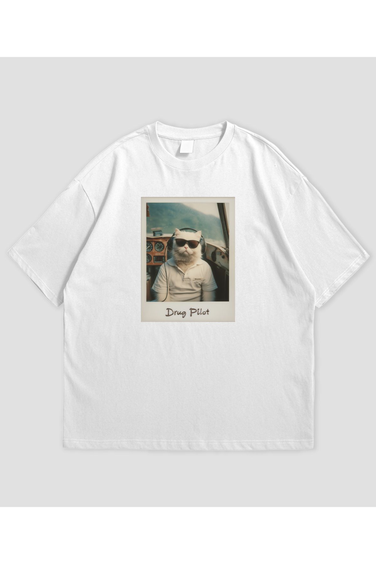 SVART WEAR Furley Gambino - Drug Pilot Tasarımlı Unisex Oversize T-shirt
