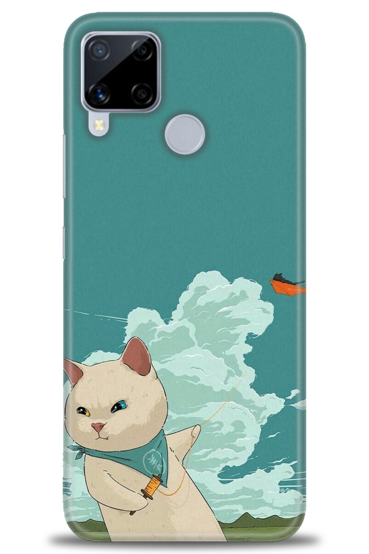 realme C15 İle Uyumlu HD Baskılı Desenli Silikon Kılıf - 930