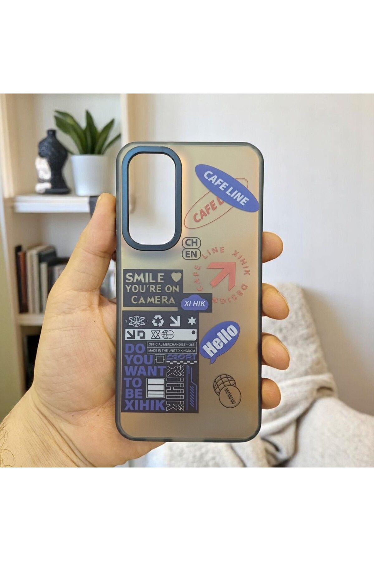 RONA STORE Samsung S23 Plus Uyumlu Arka Tarafı Sert Kenarları Yumuşak Justkit Kılıf
