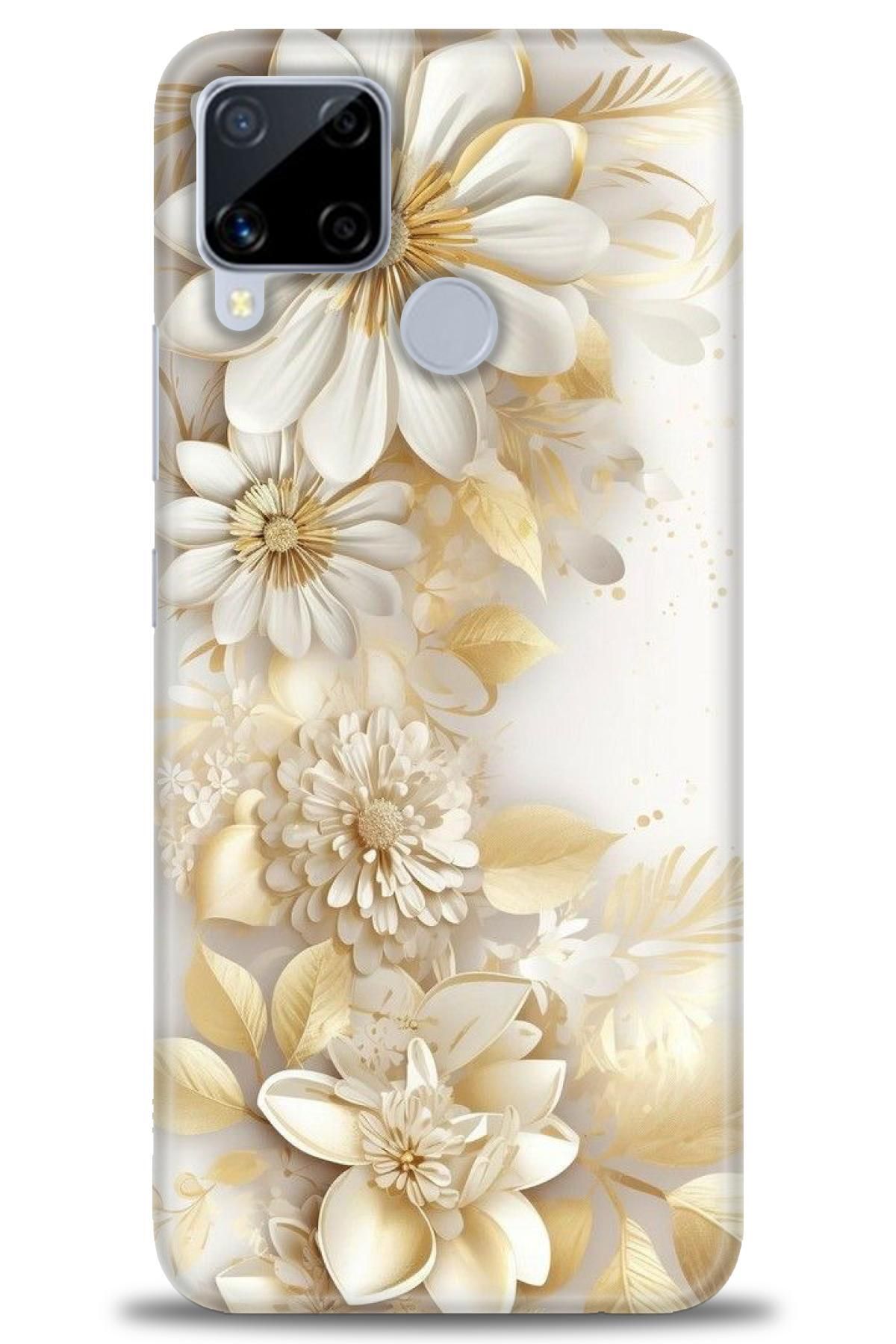 realme C15 İle Uyumlu HD Baskılı Desenli Silikon Kılıf - 979