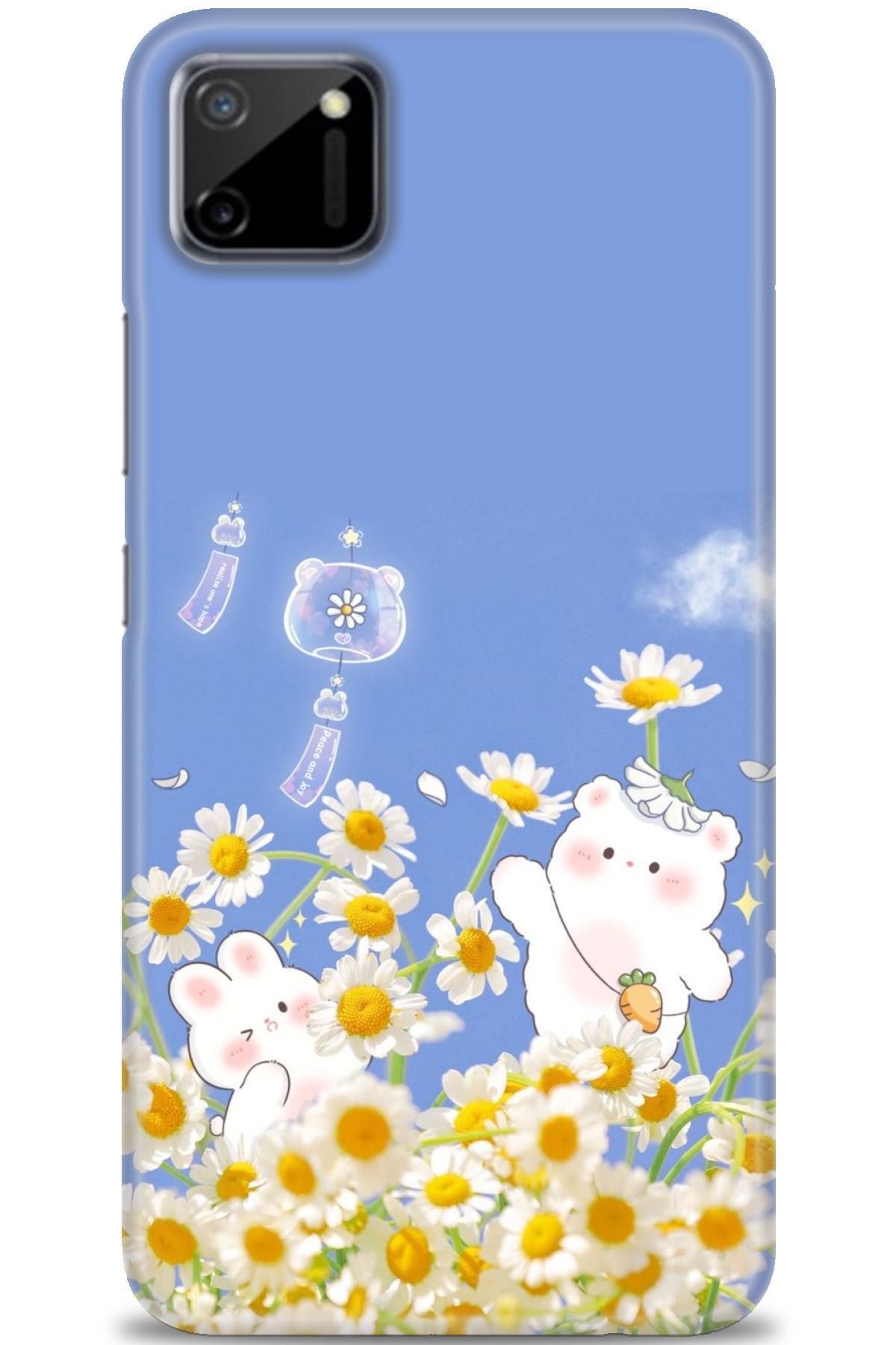 realme C11 İle Uyumlu HD Baskılı Desenli Silikon Kılıf - 448