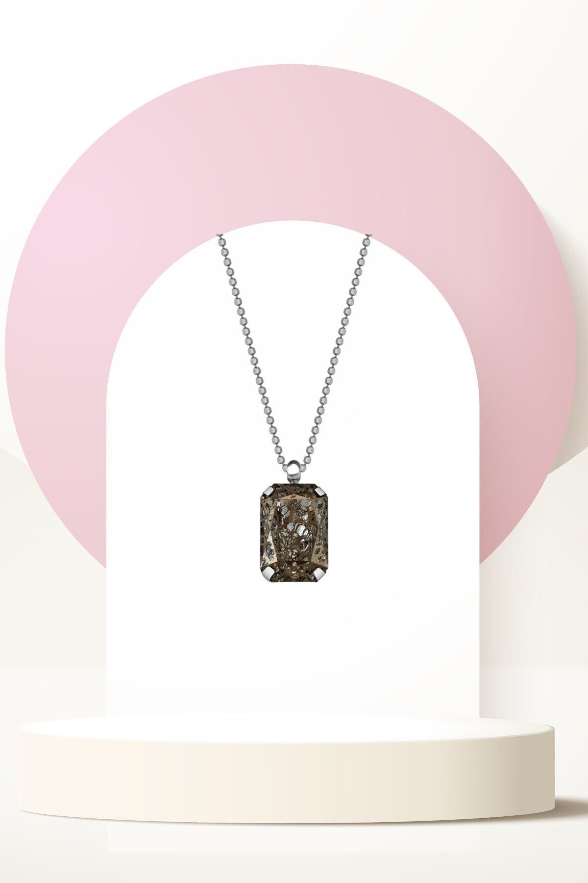 Swarovski Zirconia Crystal Taşlı Panter Kolye Kadın Güçlü Stil