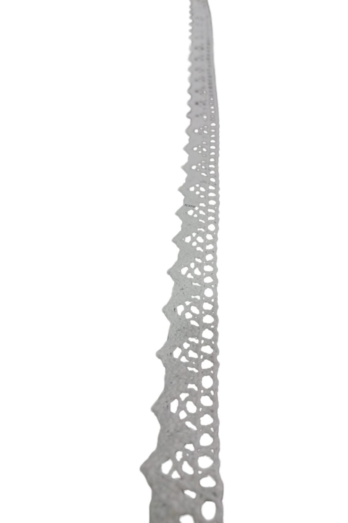BY NEVSER Kopanaki Dantel en 1,5 cm Beyaz 1 Metre