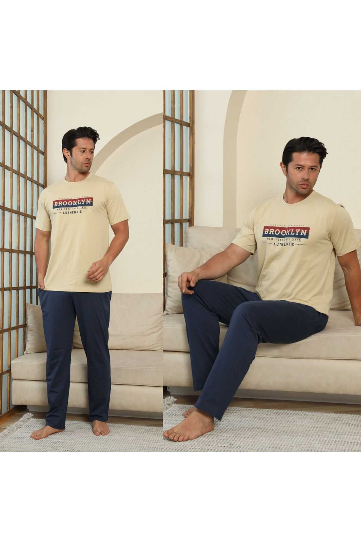 ASMATEKSTİL Battal Erkek Pijama Takımı