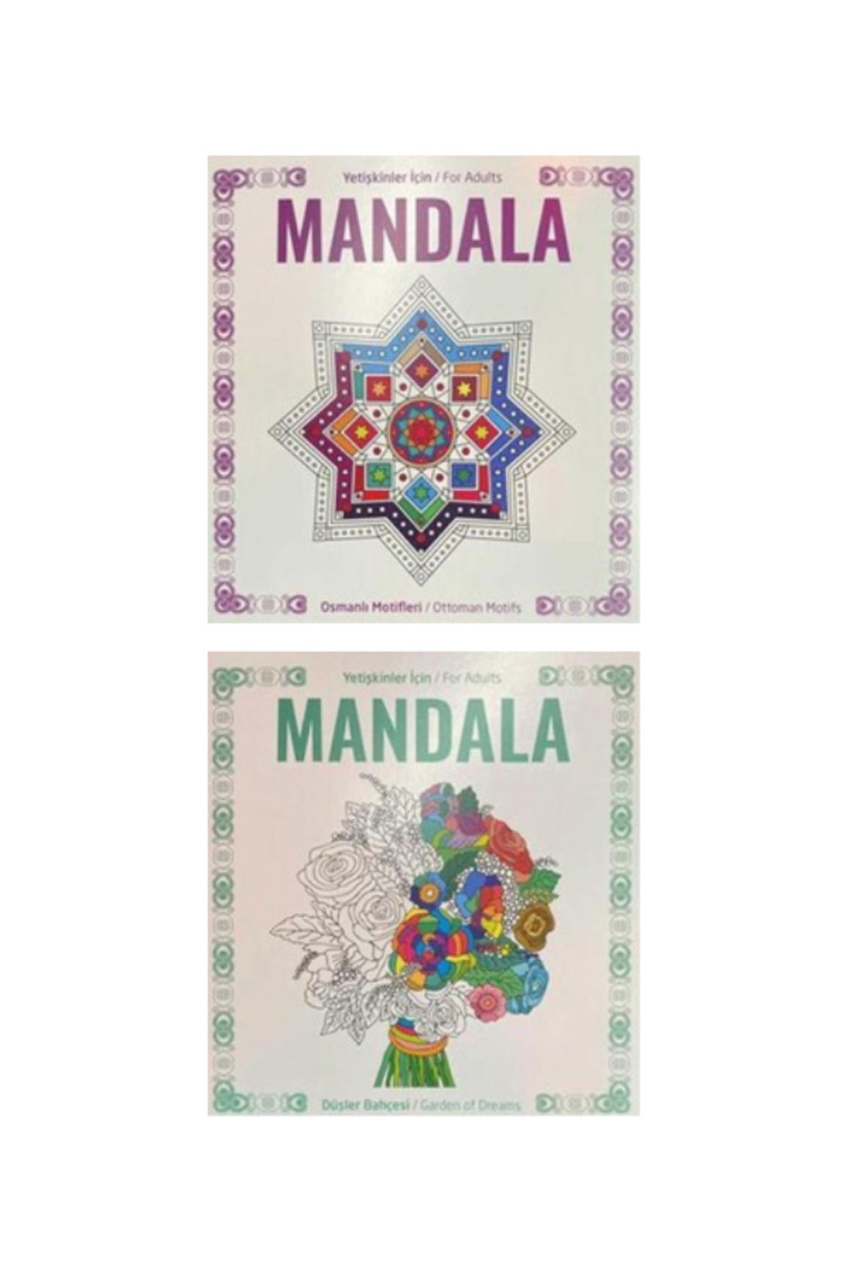 Pembe Yayınevi Mandala Boyama Kitabı - Stres Önleyici 2 Kitap