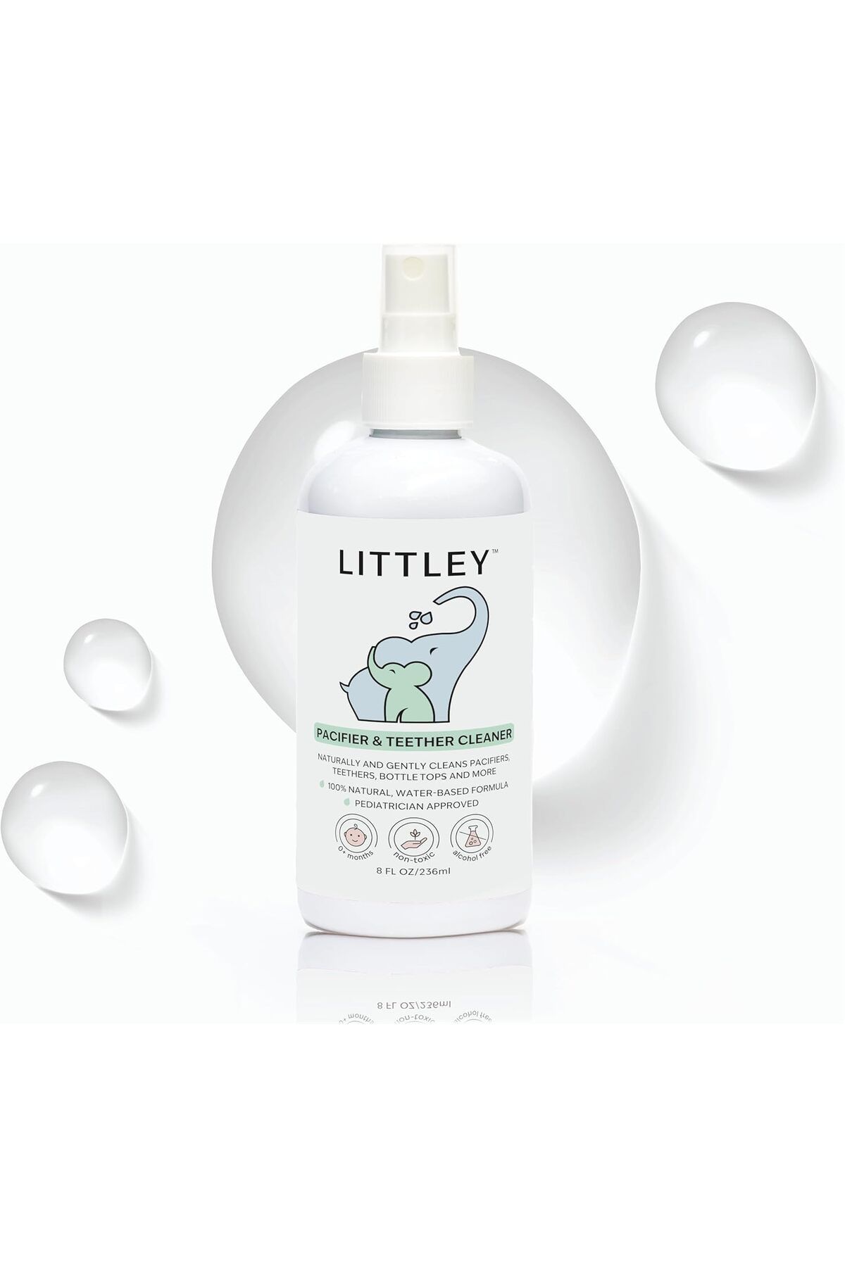 littley Emzik ve Diş Kaşıyıcı Temizleyici Hipokloröz Asitli, Toksik Olmayan ve Alkolsüz