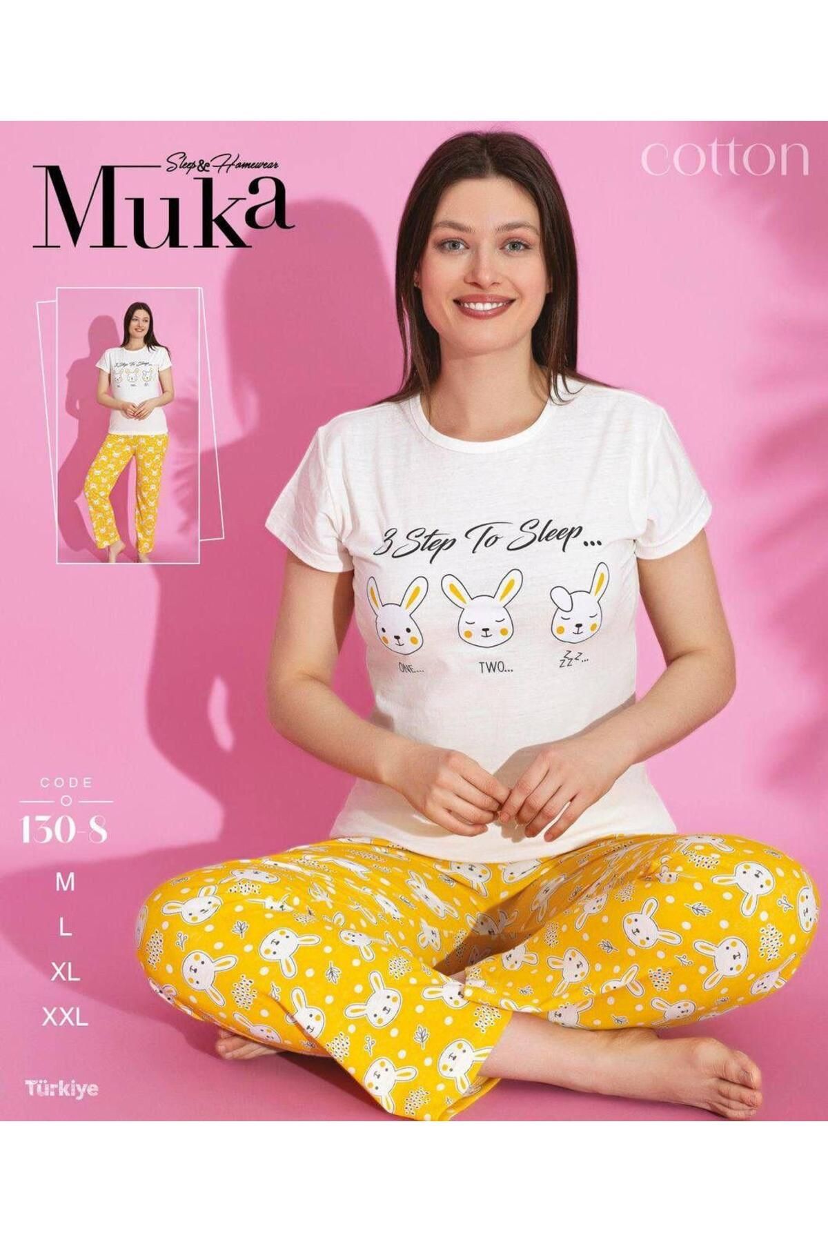 Snowdrop Desenli Kısa Kol Pijama Takımı