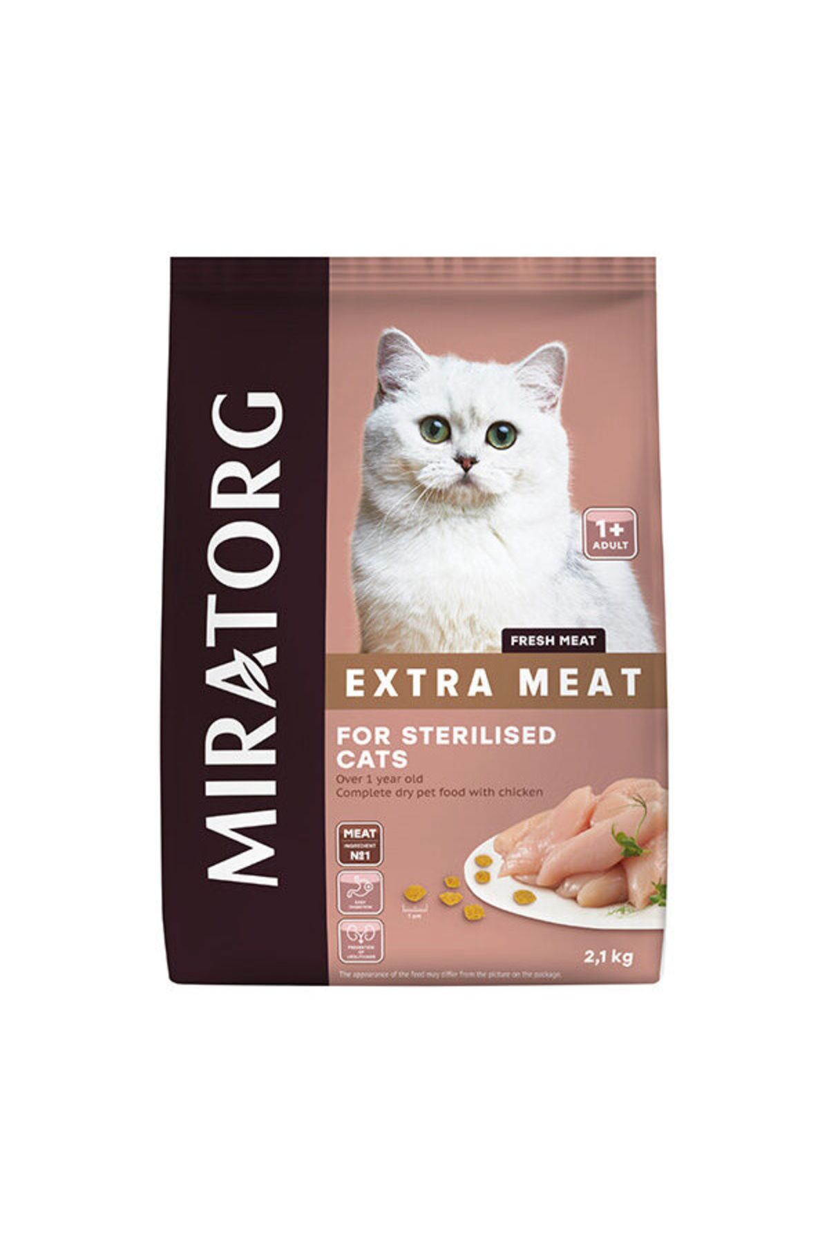 Miratorg Extra Meat Sterilised Tavuk Etli Kısırlaştırılmış Kedi Maması 2,1 Kg