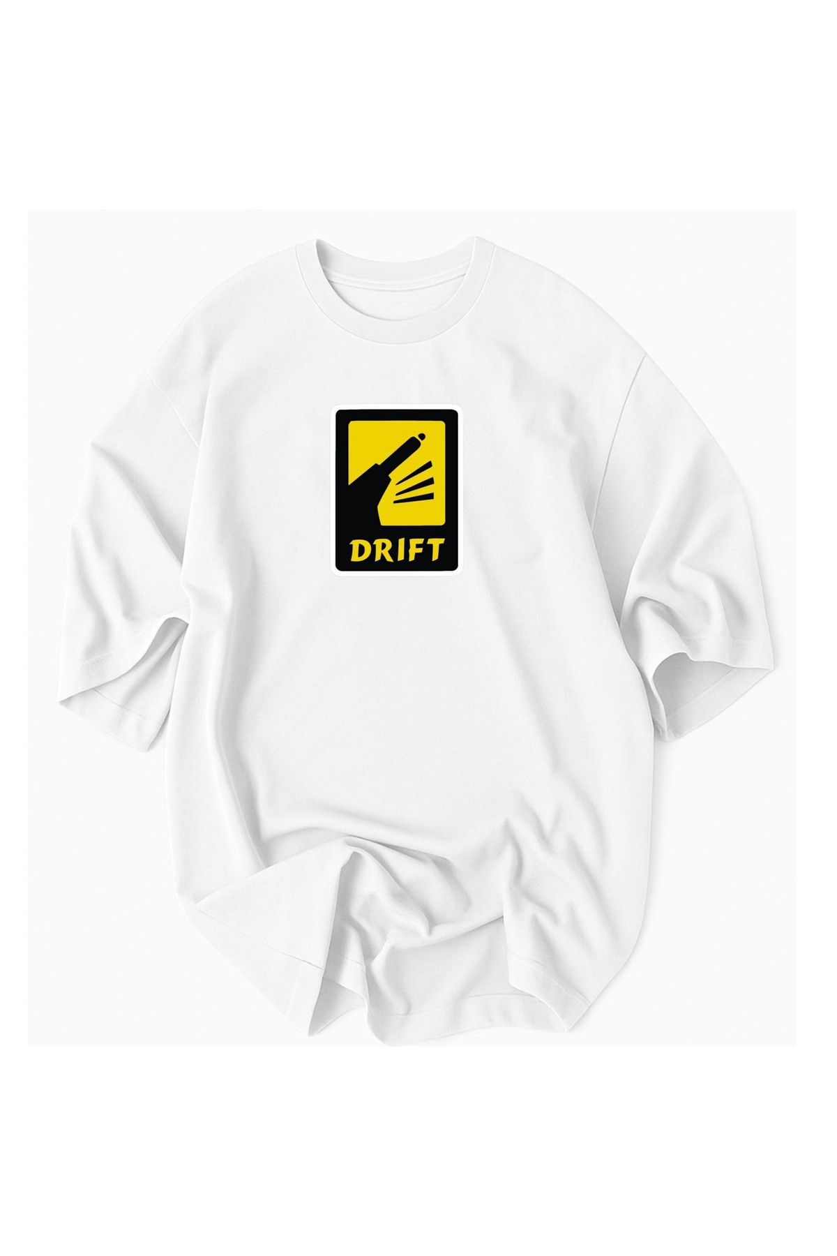 Racıng Motorsport Yarış Tema Baskılı %100 Pamuklu Oversize Tshirt tişört