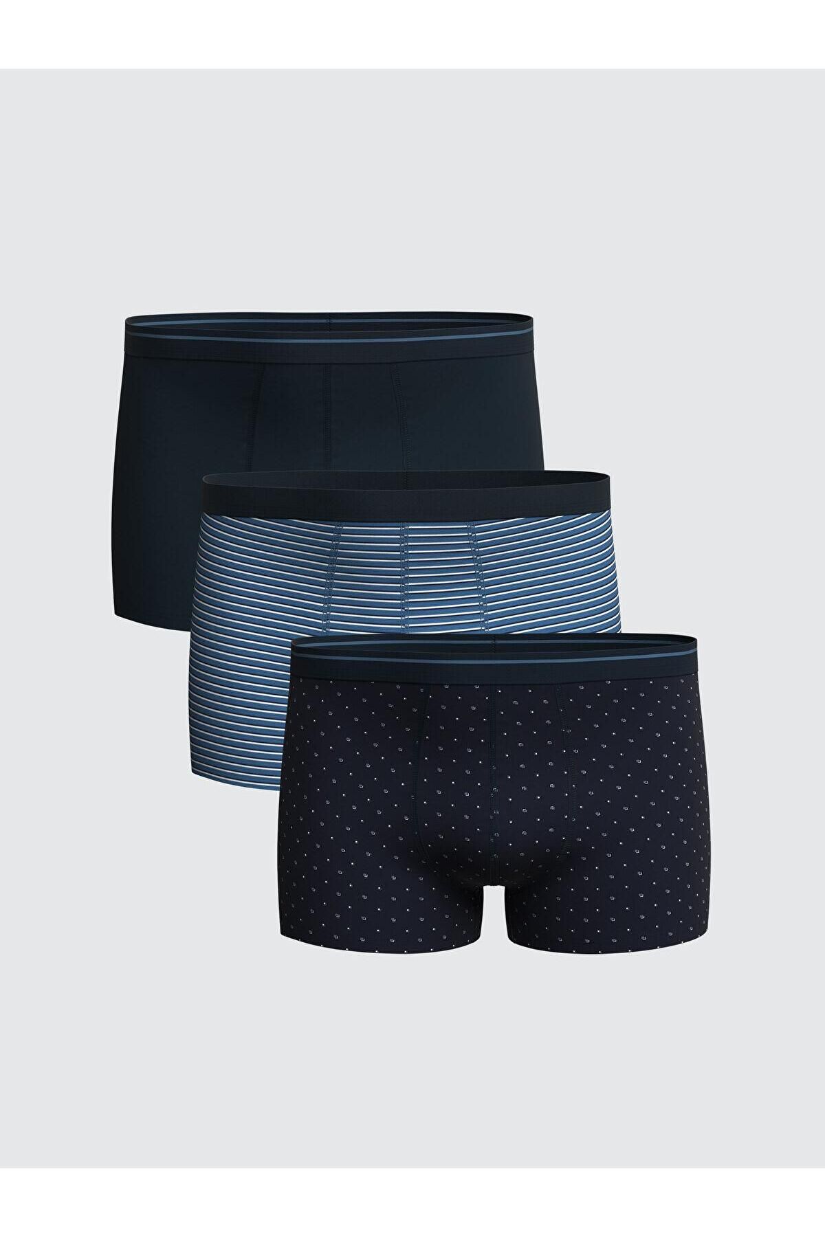LC Waikiki Standart Kalıp Pamuklu Esnek Erkek Boxer 3'lü (S5)