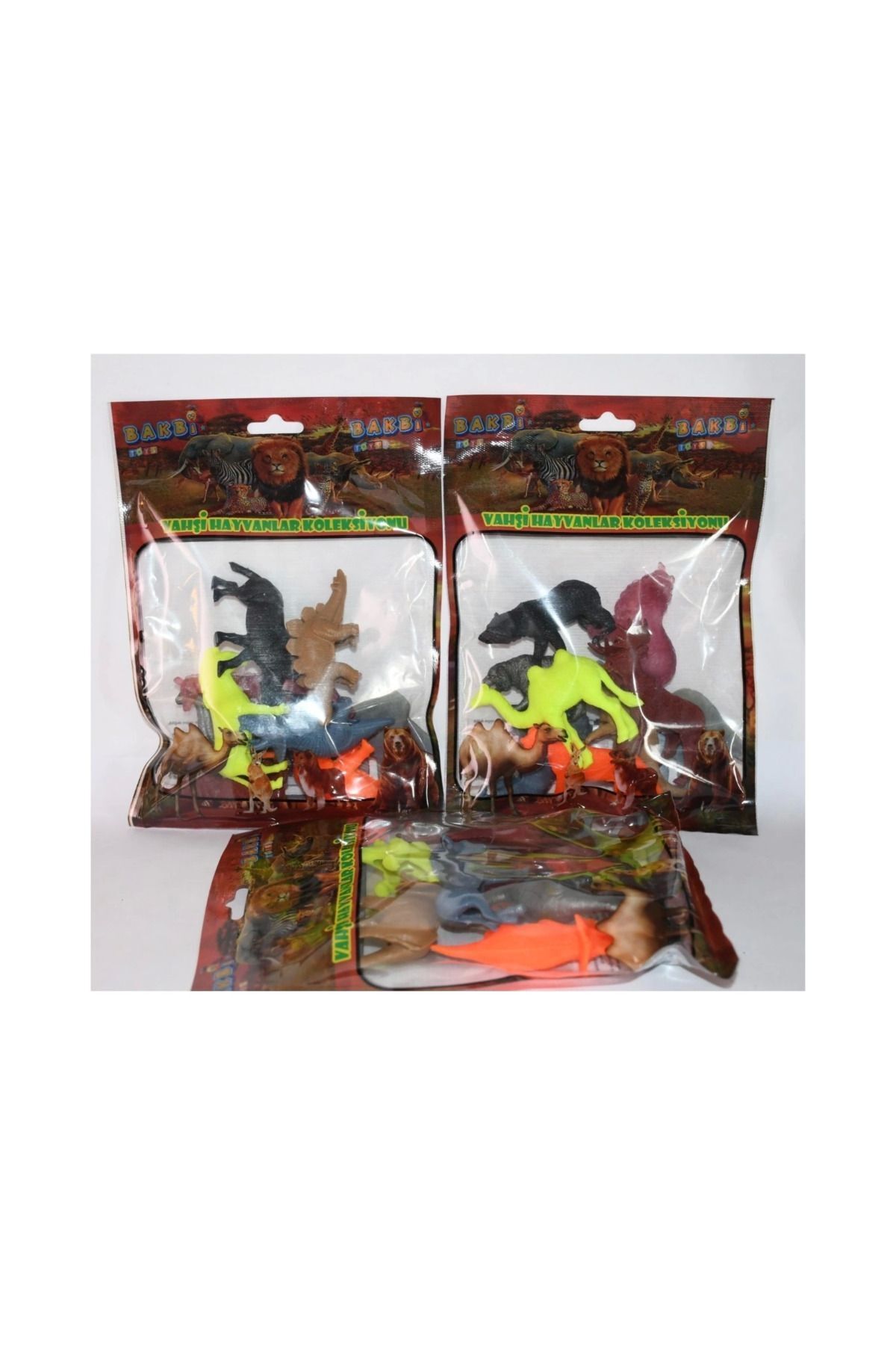 gnsstore VAHŞİ HAYVANLAR POŞETLİ STANDLI