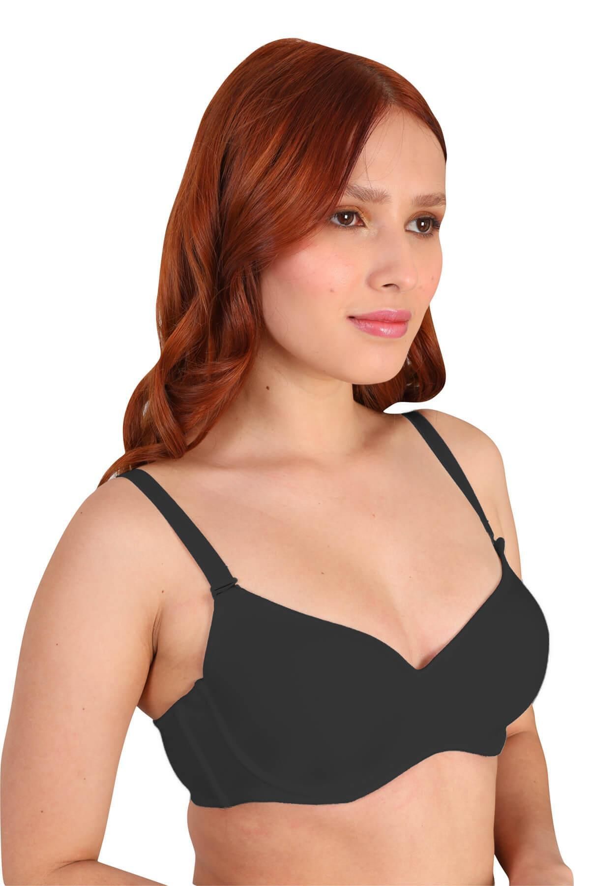 ASFSTORE SİYAH MI 190D Pedli Balenli Sütyen