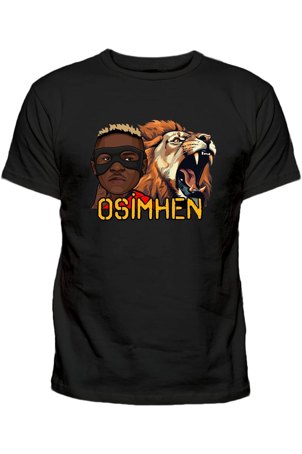 Efendioğlu Design ASLAN BASKILI OSHMHEN BASKILI T-SHİRT