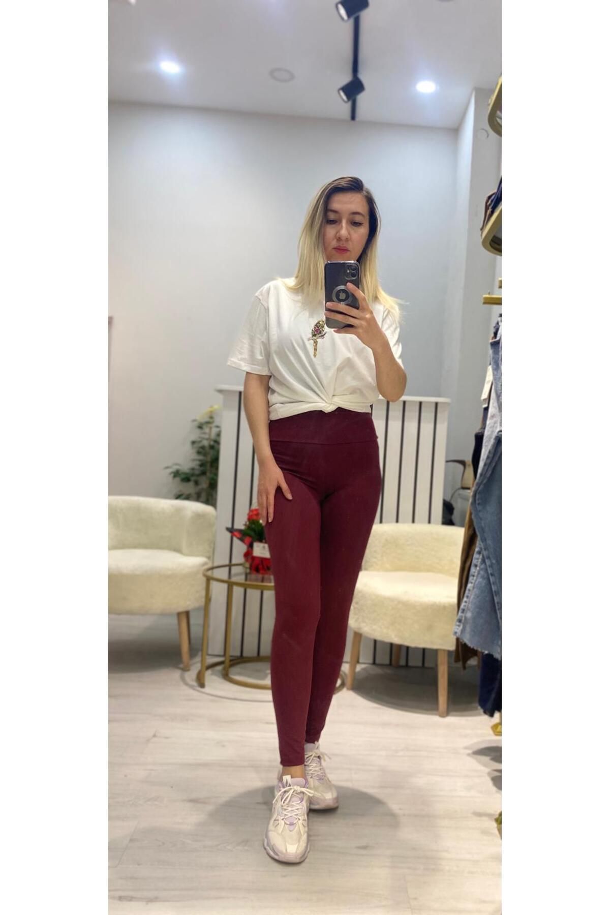 Roseden Yüksek Bel Tayt