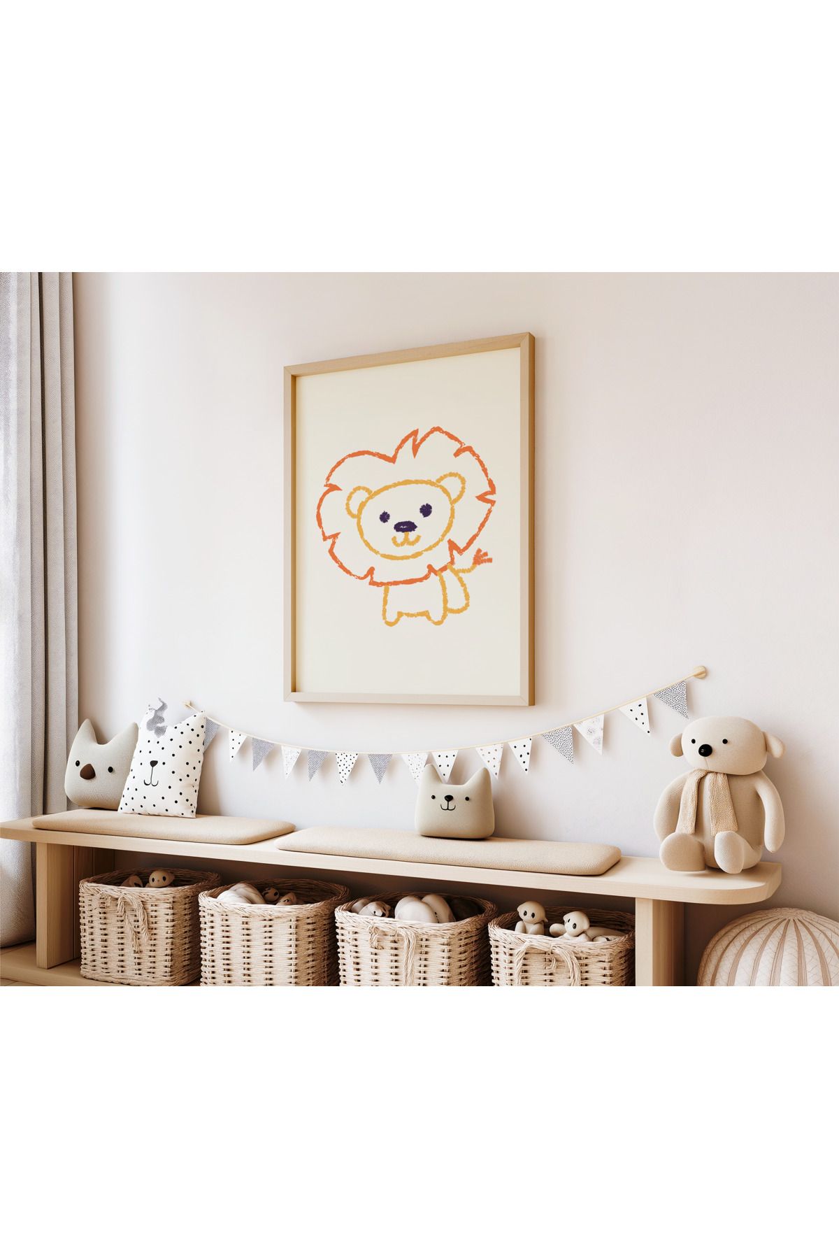 DES VU PRINT Çocuk Odası Posteri, Hayvan Temalı Çocuk Odası Çerçevesiz Poster, Çocuk Odası Dekor