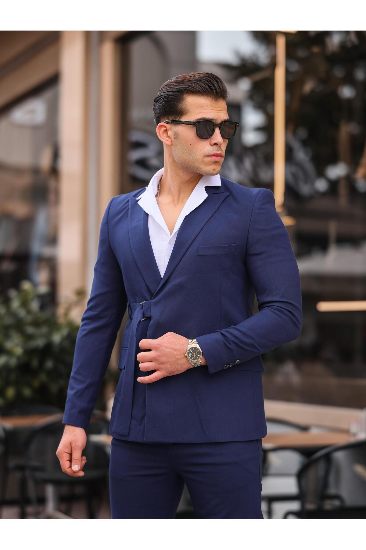 hello7 Erkek Slim Fit Dar Kesim Takım Elbise