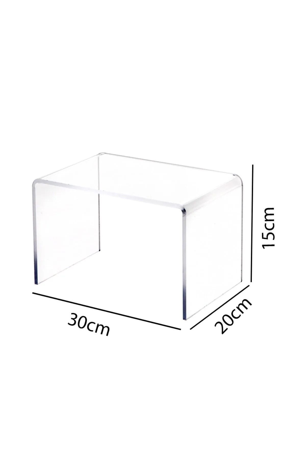 Trend Pleksi Ürün Sergileme Standı (30cm x 20cm x 15cm)