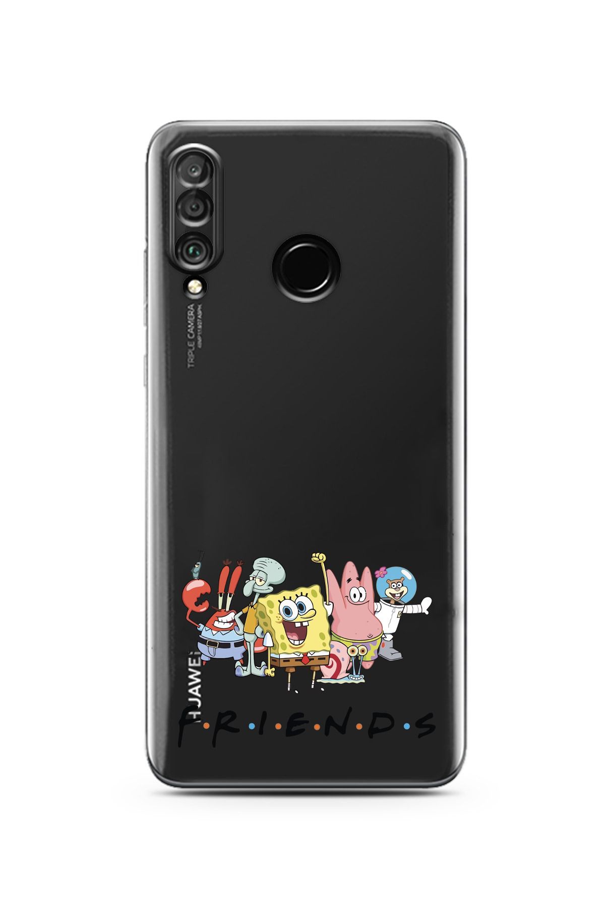 moonset Huawei P30 Lite Uyumlu Friends Tasarımlı Baskılı Şeffaf Telefon Kılıfı