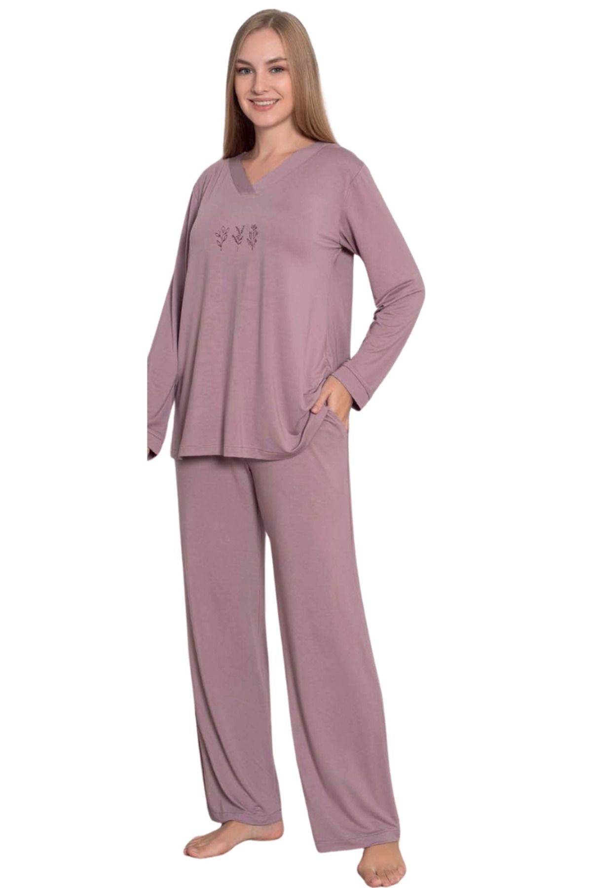 Albayrak Limissi Viskon Uzun Kollu Kadın pijama takımı 24642