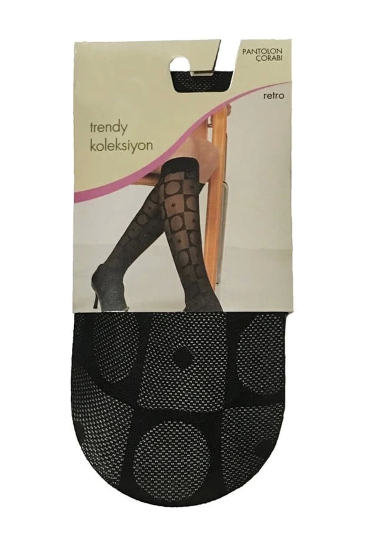 ASFSTORE Kadın Retro Pantolon Çorabı