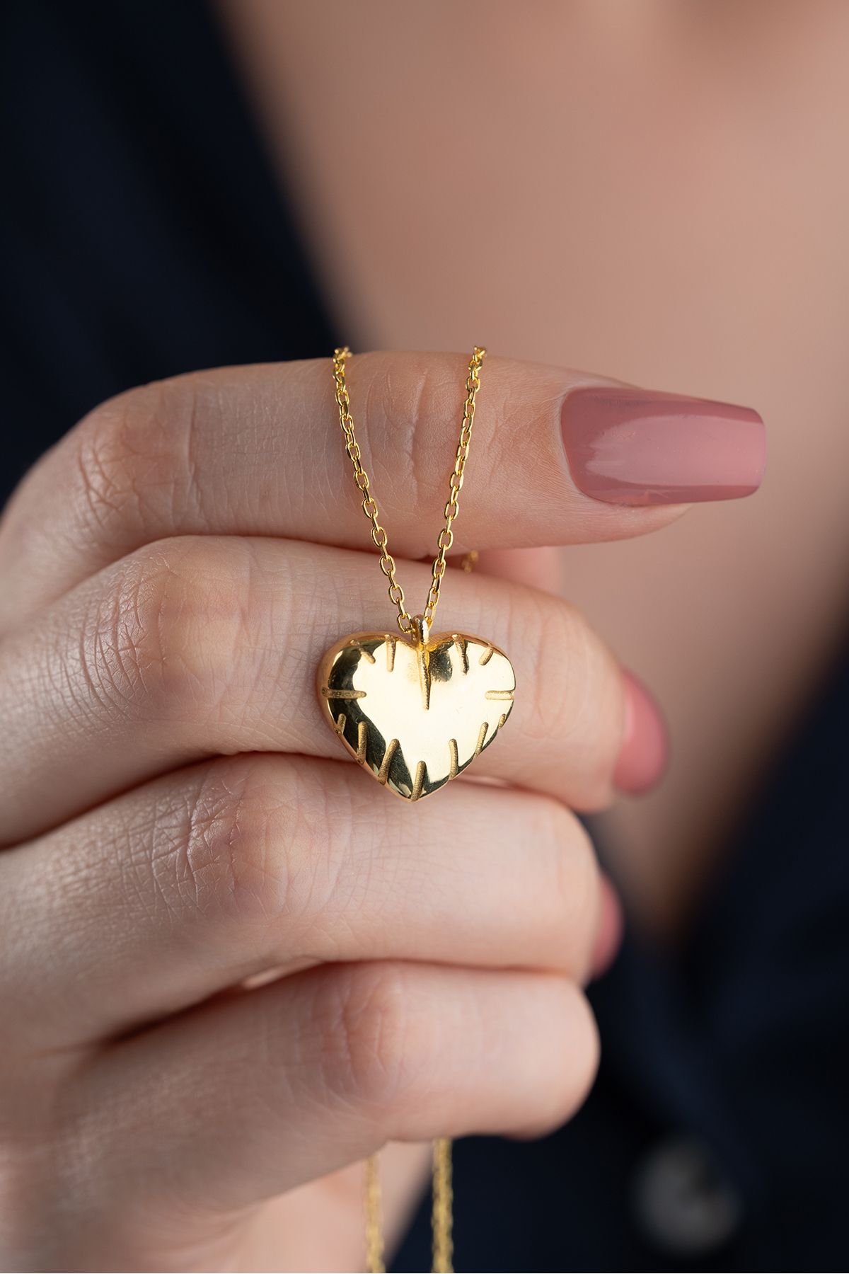 Silvano Jewelry 925 Ayar Gümüş Kalp Kolye