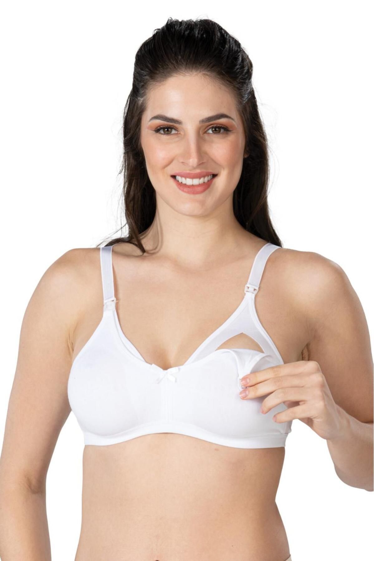 Albayrak BEYAZ MI Emay 1421 Modal Cotton Emzirme Sütyen