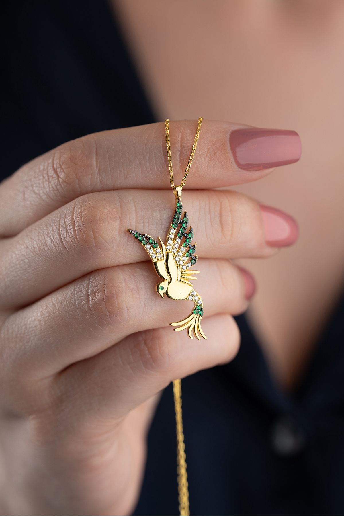 Silvano Jewelry 925 Ayar Gümüş Anka Kuşu Kolye